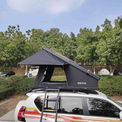 Black Car Rooftop Tent Khaki X Type Bracket Car Roof Tent Box With Customized Logo
