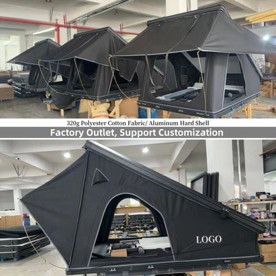 2-3 People Car Rooftop Tent Effortless Setup Hard Shell Camping Tent For Van Jeep SUV Truck