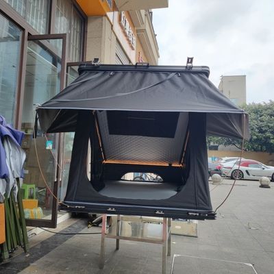 320G Polyester Cotton Car Rooftop Tent Easy Setup Hard Shell Roof Tent For Jeep Toyota SUV