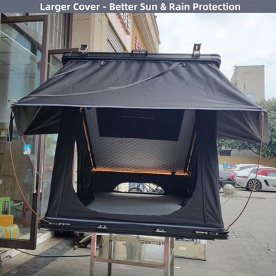 LED Light SUV Rooftop Tent Aluminium Eco Friendly Rust Resistance Aluminum Alloy Frame