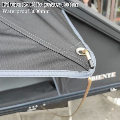 LED Light SUV Rooftop Tent Aluminium Eco Friendly Rust Resistance Aluminum Alloy Frame