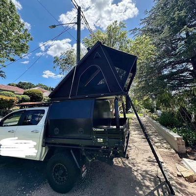 Aluminium Triangle Hard Top Car Tent Auto Rooftop Tent 2.3m Telescopic Ladder