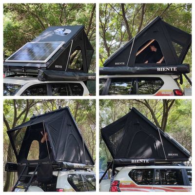 Aluminium Triangle Hard Top Car Tent Auto Rooftop Tent 2.3m Telescopic Ladder