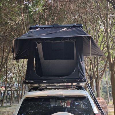 Aluminum Hard Shell Roof Top Tent Quick Setup With Water Tank And Solar Panel