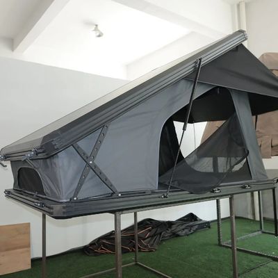 Camping Aluminum Shell Car Top Tent Customization With Hydraulic Lever Assisted