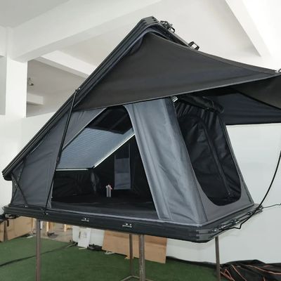 X Bracket Aluminum Shell Roof Top Tent Outside Camping Compact Customizable