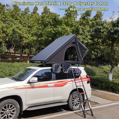 Ultra Light Car Rooftop Tent Aluminum Hard Shell Roof Top Tent For Offroad Camping