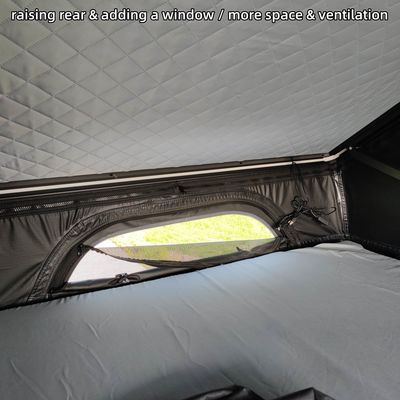 Foldable Truck Triangle Rooftop Tent 320G Polyester Cotton Hard Shell Truck Tent