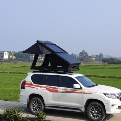 Weather Proof Triangle Rooftop Tent 320G Polyester Cotton Aluminum Roof Top Tent