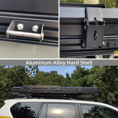 Weather Proof Triangle Rooftop Tent 320G Polyester Cotton Aluminum Roof Top Tent