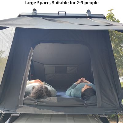 Ultra Thin 12cm Aluminium Roof Top Tent 320g Oxford Quick Open High Security