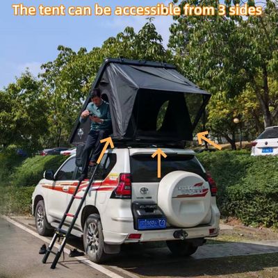 Ultra Thin 12cm Aluminium Roof Top Tent 320g Oxford Quick Open High Security