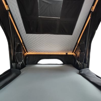 3-4 Person Aluminum Roof Top Tent 210x132cm Waterproof 3000mm Quick Assembly