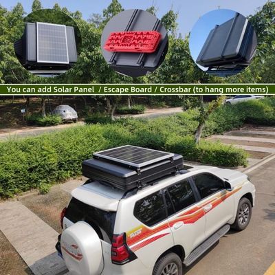 1-4 Person Side Opening Rooftop Tent Polycotton Clamshell Roof Top Tent For Travelling