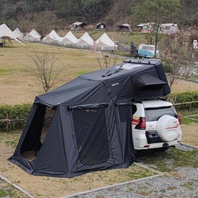 1-4 Person Side Opening Rooftop Tent Polycotton Clamshell Roof Top Tent For Travelling