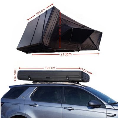 Outdoor Easy Install Side Opening Rooftop Tent Customizable Vehicle Roof Top Tent