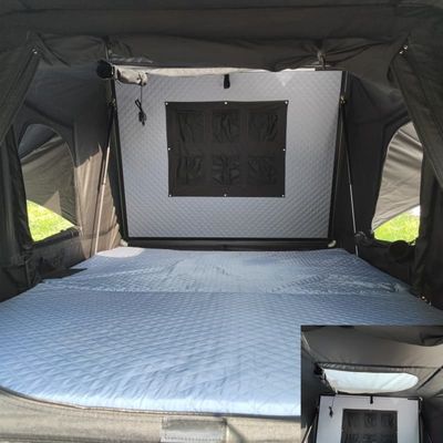 Sunproof Aluminum Side Open Roof Top Tent 4 Season Customization Lightweight Roof Top Tent