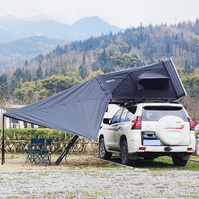3-4 Person 1.9M Width Side Opening Rooftop Tent Hard Shell Roof Top Tent 320G Polyester
