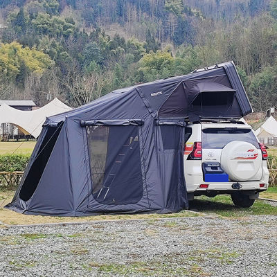 3-4 Person 1.9M Width Side Opening Rooftop Tent Hard Shell Roof Top Tent 320G Polyester