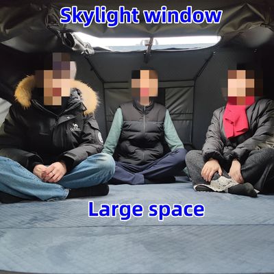 3-4 Person 1.9M Width Side Opening Rooftop Tent Hard Shell Roof Top Tent 320G Polyester