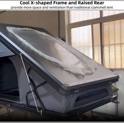 2-3 Person Side Opening Rooftop Tent Aluminum Hardshell Roof Top Tent For Adventures