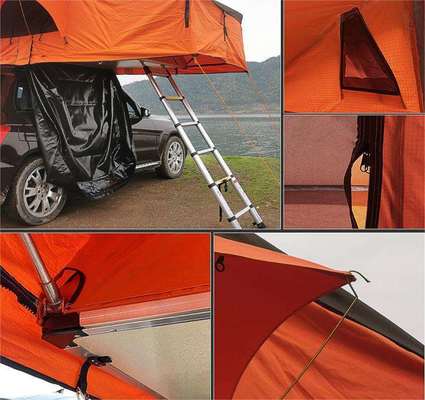 3-5 Person Waterproof Rooftop Tent 420D Oxford Fabric Car Roof Tent Camping