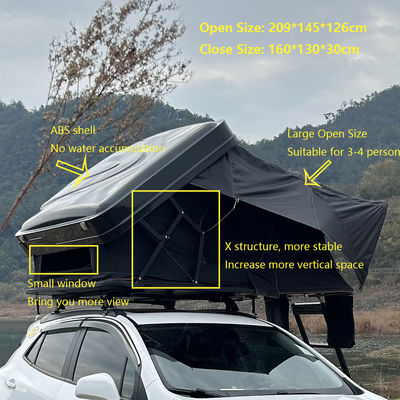 Waterproof Side Opening Rooftop Tent 3-4 Person Outdoor Camping Rooftop Tent