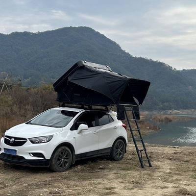 4 Person Side Opening Rooftop Tent ABS Hard Shell Roof Top Tent 280G Polyester Cloth