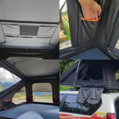 Easy Setup Overland Rooftop Tent Convenience With 2.3m Telescopic Ladder