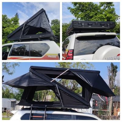 Folding Offroad Automatic Roof Top Tent Aluminum Honeycomb Hard Shell Camping Tent