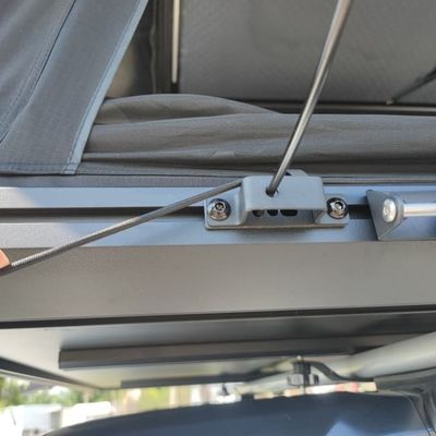 Customized Square Rooftop Hard Shell Tent Z Style With Double Rain Cover