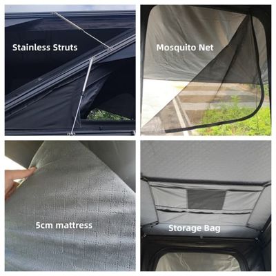 Overland Double Roof Top Tent 4 Season Quick Opening With Telescopic Ladder