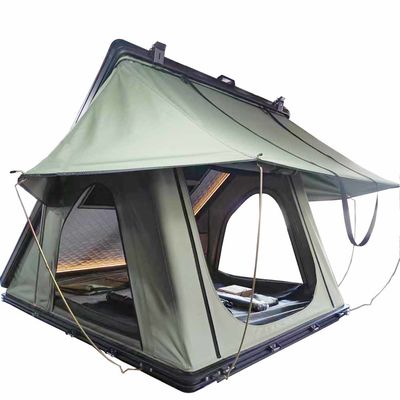 Outdoor Dark Grey Hard Shell Rooftop Tent 202*122*5cm Hard Sided Rooftop Camper