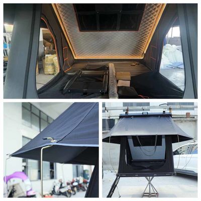 Overland Aluminum Hard Shell Rooftop Tent 320G Polyester Cotton Hardtop Rooftop Tent