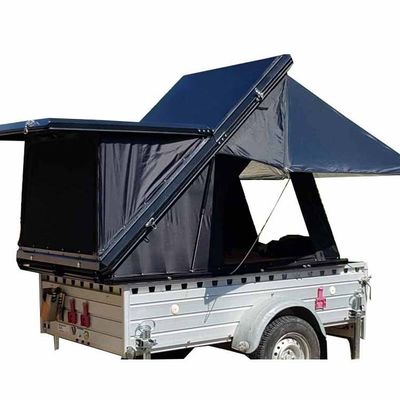 Convenient Aluminum Roof Top Tent 210*130*150CM 320G Polyester Cotton Hard Shell Car Tent