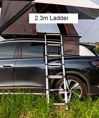 Convenient Aluminum Roof Top Tent 210*130*150CM 320G Polyester Cotton Hard Shell Car Tent