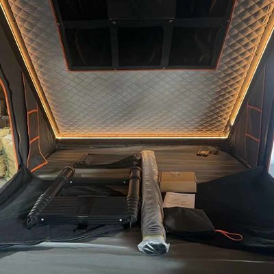 RTT 3-4 Person Triangle Hard Shell Car Tent Lightweight 4x4 For Pickup Truck