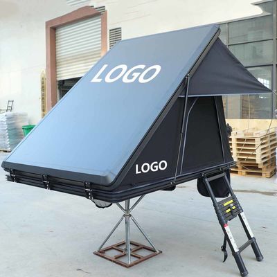 Clamshell Black Car Rooftop Camper 320G Oxford Cloth For Pickup Truck