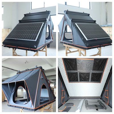 4x4 Black Truck Camping Car Roof Tent 210*132*150cm 320G Rooftop Hard Shell Tent