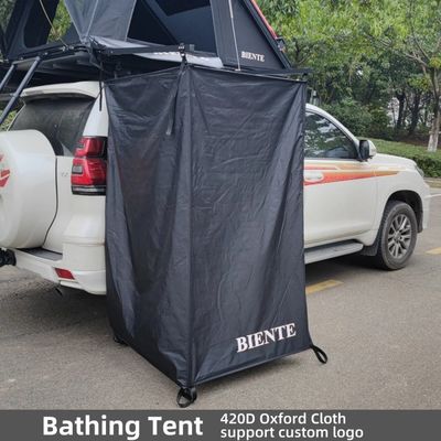 LED Light Camping Shower Tent Pop Up Outdoor Tent For Car Side Bathing Toilet