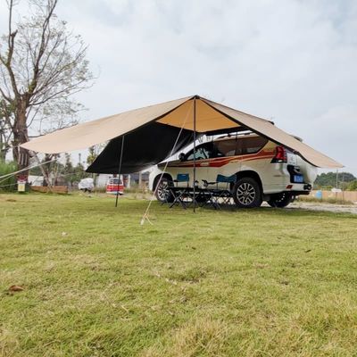 Oxford Fabric RV Retractable Awning Quick Opening Black Coated Inside