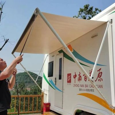 Manual Roll Out Carefree Rv Awning Waterproof Retractable Camper Awning