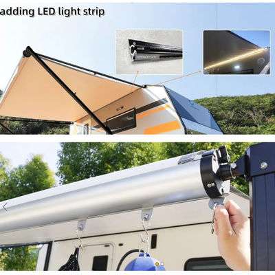 Manual Roll Out Carefree Rv Awning Waterproof Retractable Camper Awning