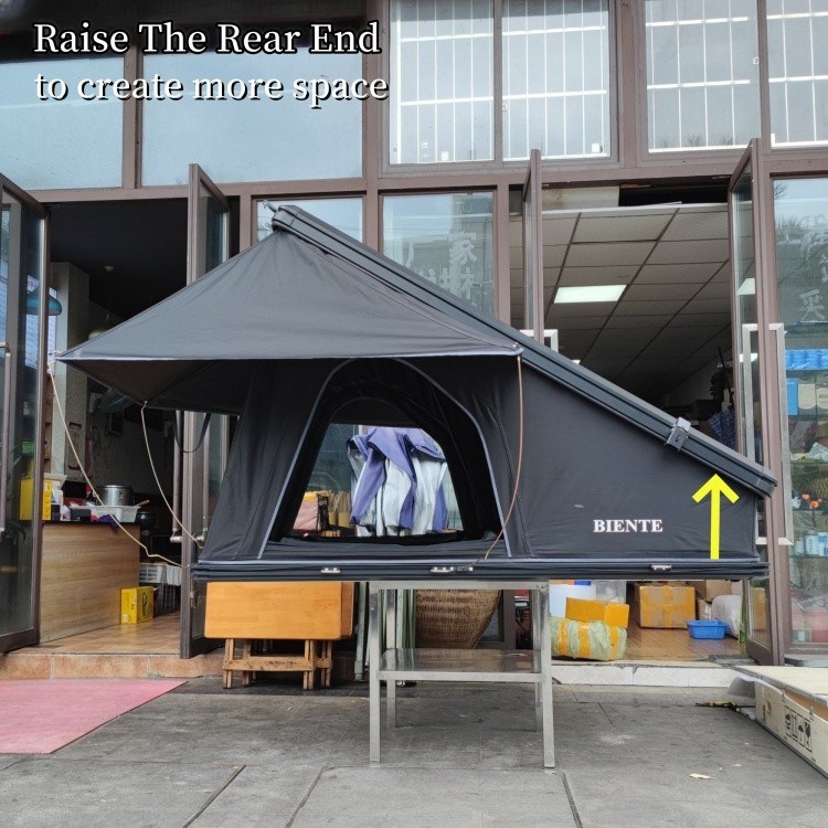 LED Light SUV Rooftop Tent Aluminium Eco Friendly Rust Resistance Aluminum Alloy Frame