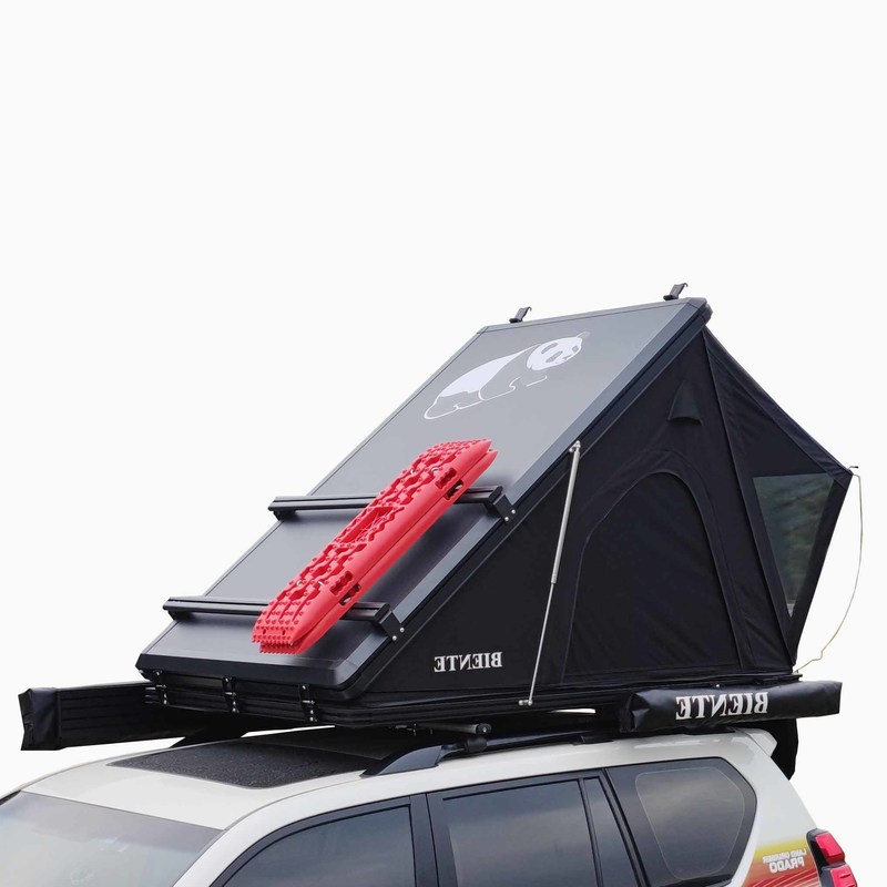 Van Jeep Triangle Rooftop Tent Hard Shell Car Tent For Camping 210*132*150cm Open Size