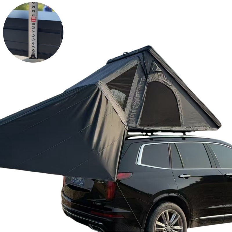 Ultra Thin 12cm Aluminium Roof Top Tent 320g Oxford Quick Open High Security