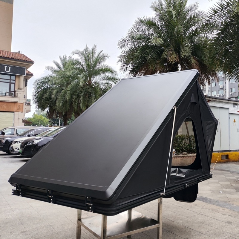Aluminum Hardshell Triangle Roof Top Tent 210x132cm Waterproof >3000mm