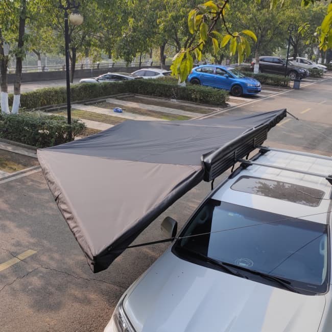 280G Polycotton 180 Degree Awning Aluminum Retractable Outdoor Awnings